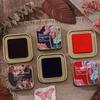 Multiple Colors Student Ink Pad Square Stationery Inkpad New Self Ink Stamp  for Students