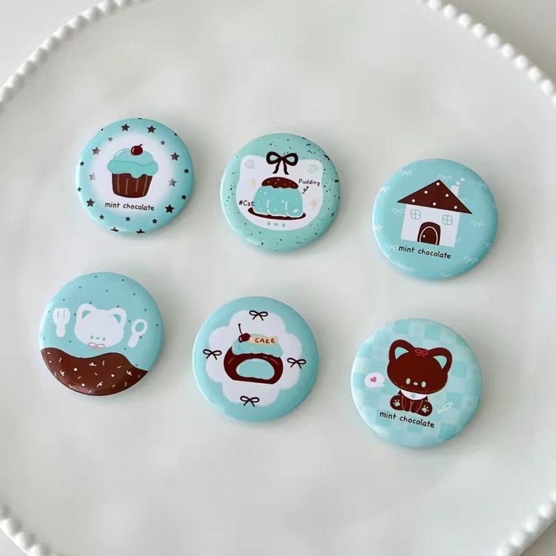 4/6ks Trendy Kawaii Odznaky Roztomilé INS Styl Cartoon Brože na Batoh Oblečení Malý Dárek pro Přátele