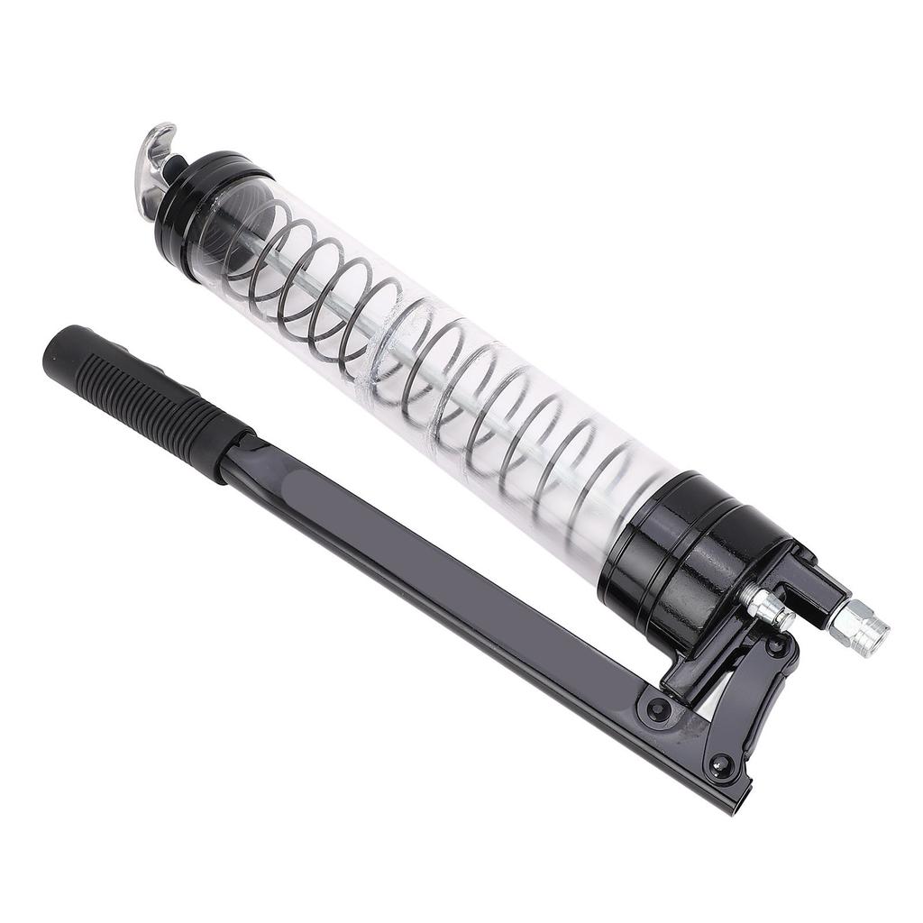 Transparent Tube Grease Gun 600CC High Pressure Visible Dual Piston Grip Grease Filling Tool for Hom