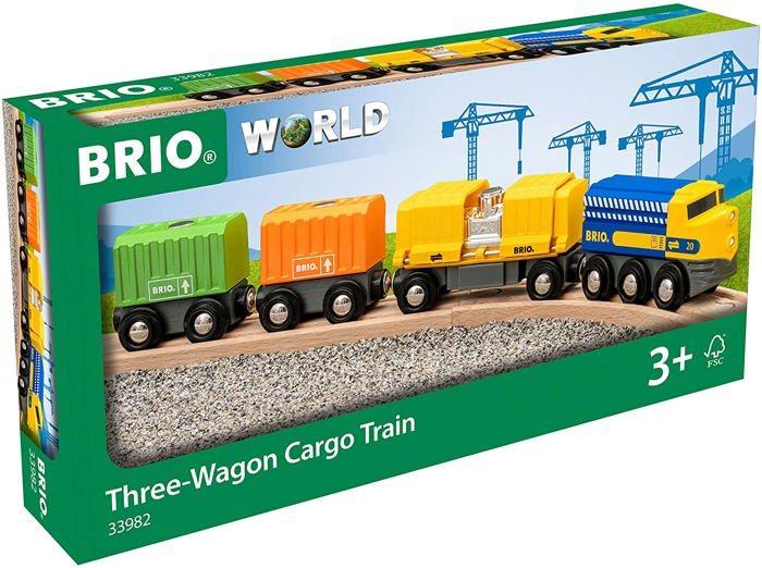 Train de marchandises brio - ravensburger - 7 pièces - mixte dès 3 ans - 33982