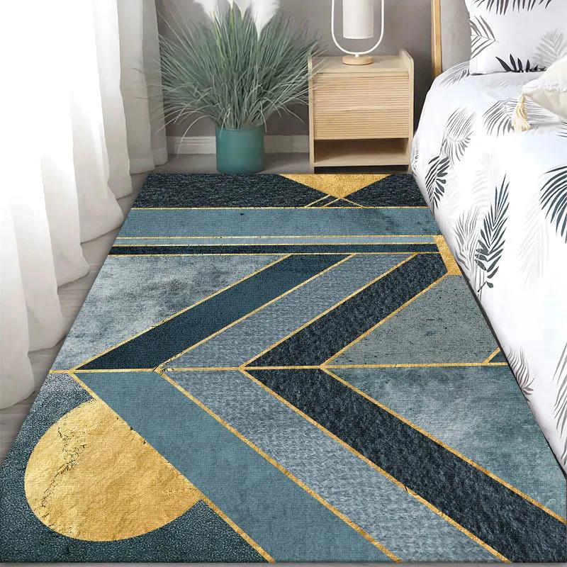 Moderní minimalistická kobercová deka do ložnice Deka pro domácnost Protiskluzová podložka odolná proti nečistotám