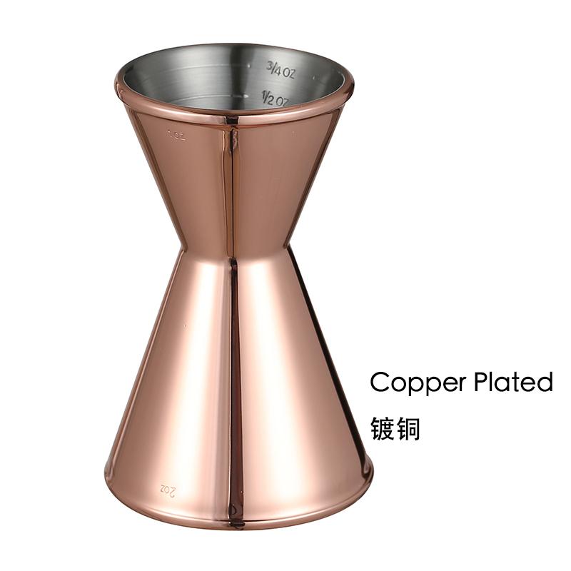 1OZ/2OZ Cocktail Jigger Double Wall Bar Measuring Cup Heavyweight Bar Tool