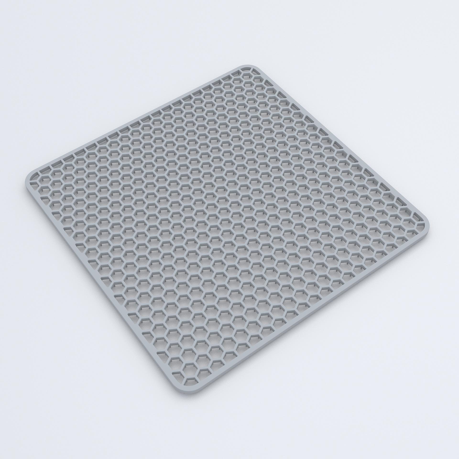 

American Style Silicone Drain Mat Square Kitchen Sink Protector Anti Slip Heat Resistant S