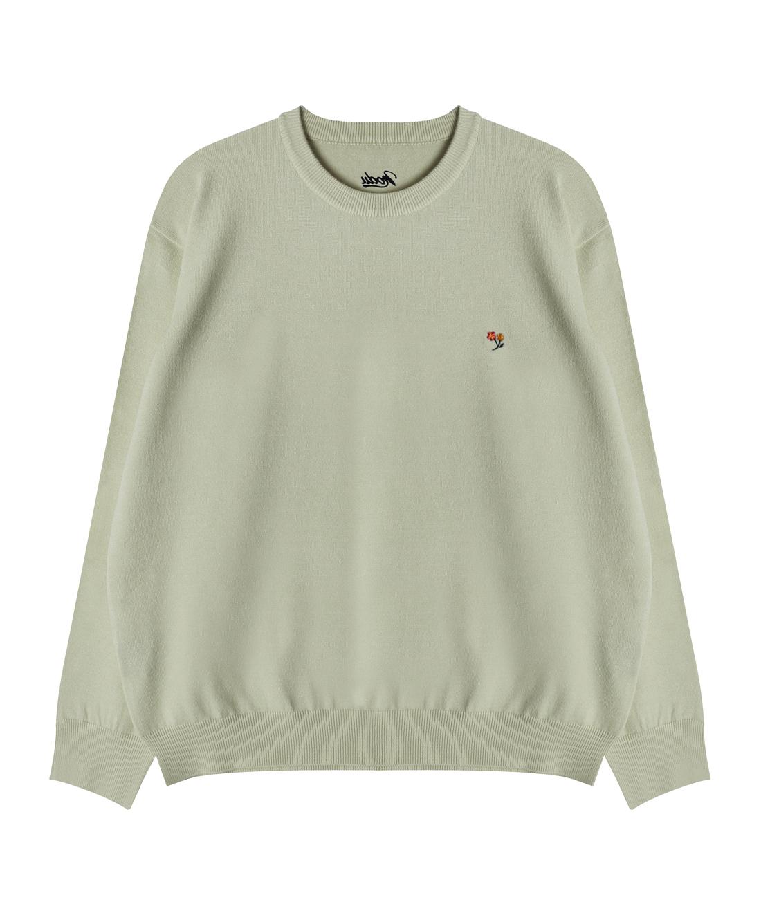 Nod You Signature Flower Soft Knit [Green] L