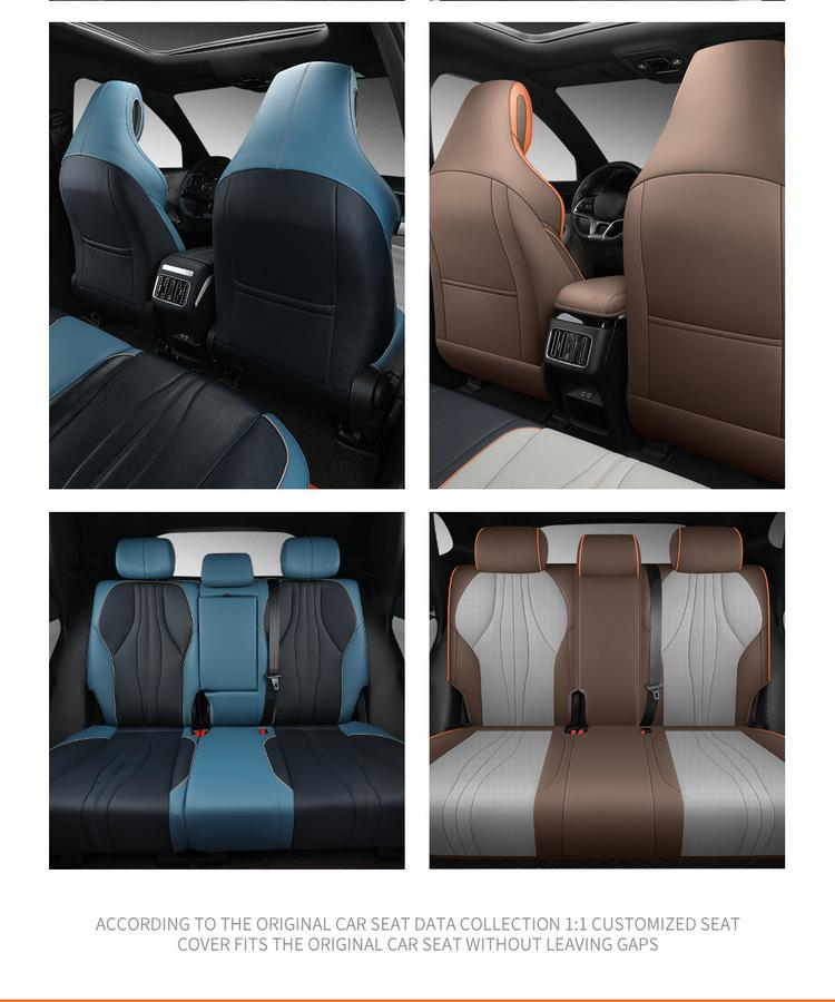 Song PRO Cartoon Leather Car Seat Cushion, Five-Seat Model, All-Season Use