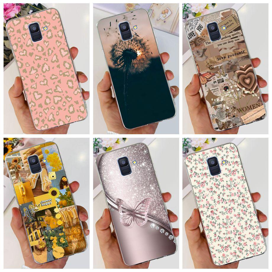 Coques For Samsung Galaxy A6 2018 phone back case SM-A600 A600F for samsung A6 plus 2018 A605 A605F A6+ Fundas protective Cover
