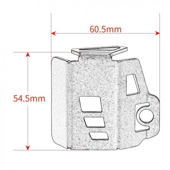 For YAMAHA YZF R3 2015- 2024 2025 Rear Brake Fluid Reservoir Cap Guard Cover