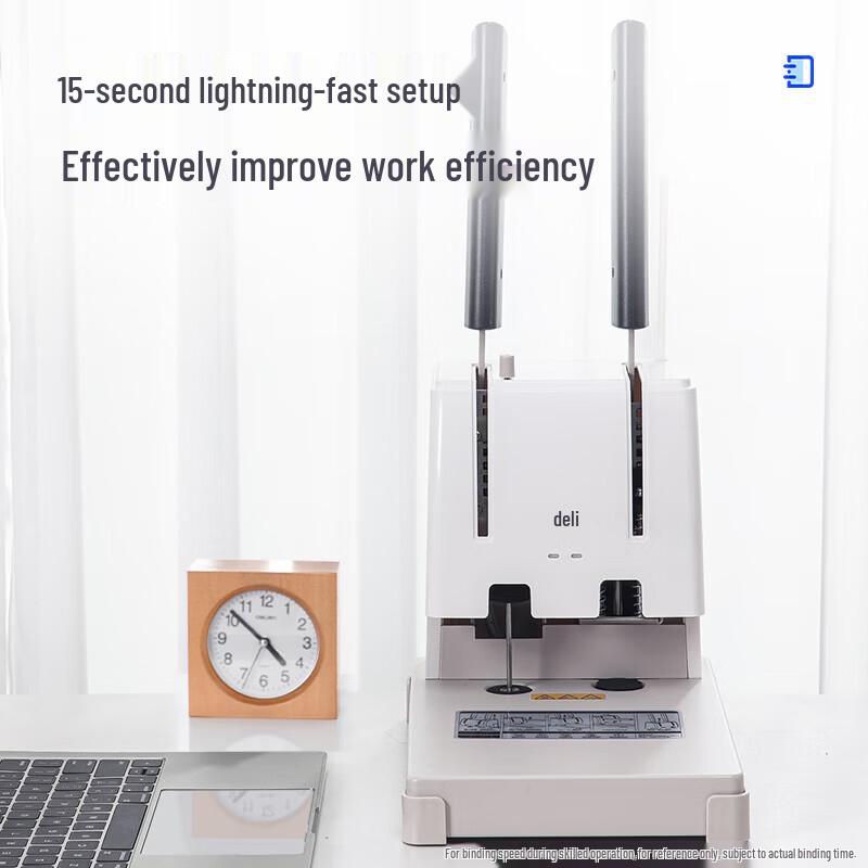 Deli GB301 Automatic Hot Melt Binding Machine CN plug (adapter included)