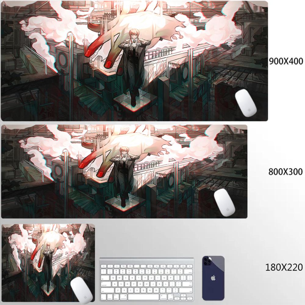 Xxl Chainsaw Man Reze Makima Mouse Pad Anime Gamer Gaming Pc Accessories Mouse Pad Large Keyboard Computer Hd Printing Desk Mat