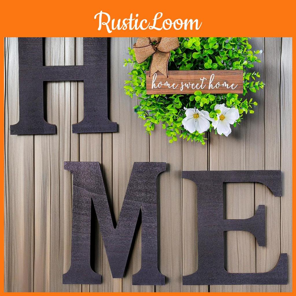 Home Door Letter Hanging With Wooden Art For Home And Garden Decorations Wall