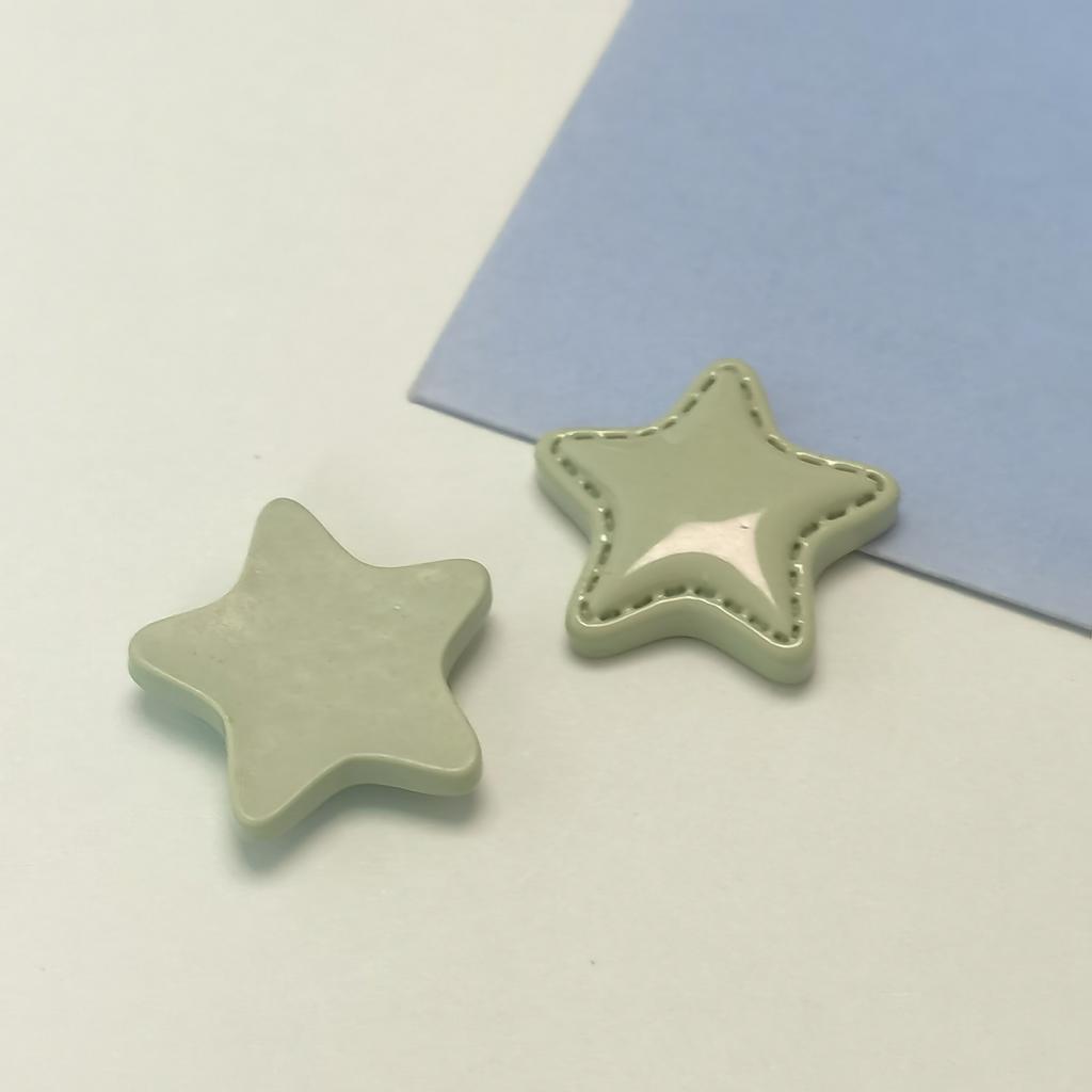 100pcs Mini Kawaii Cute Star Flat Back Cabochons Scrapbook Diy Party Hairpin Accessories Home Decoration Craft