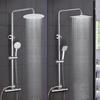 8 Inch Thermostatic Shower Set Hot Cold Shower Faucet Shower Faucet Rain Shower Set Bathtub Round Square Thermostatic Shower Mixer