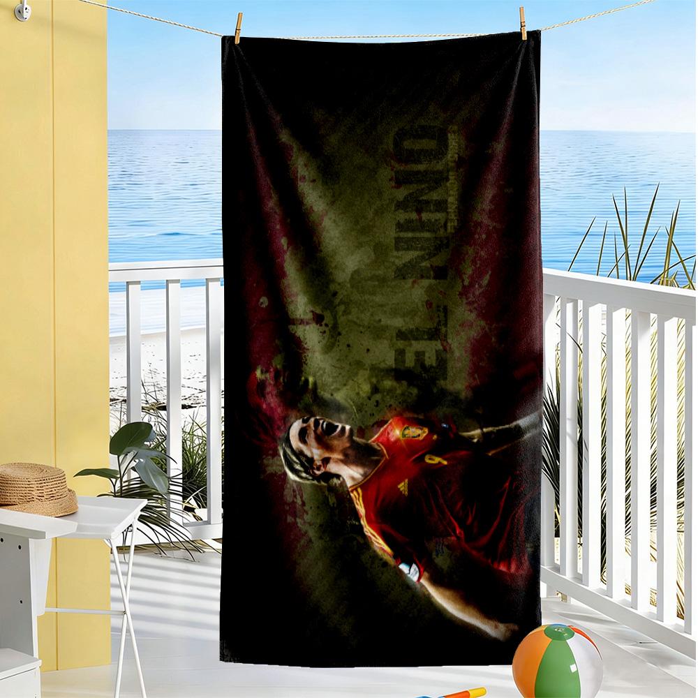Torres Flames Beach Towel High Absorbency & Quick-Dry Comfortable Lightweight Perfect for Traveling Yoga Camping and Swimming