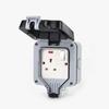 13A Weatherproof Cover Box Outdoor IP66 Waterproof Switch Sockets Single/Double Socket Neon Wall Switch