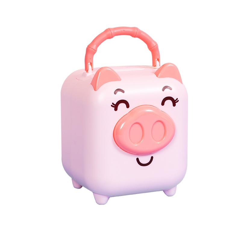Adorable Piggy Plastic Coin Bank for Kids - Cartoon Savings Jar & Party Favor