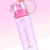 Flacone Spray Acqua Scala Trasparente 600ml Grande Capacità Plastica per Sport Escursionismo Picnic Rosa