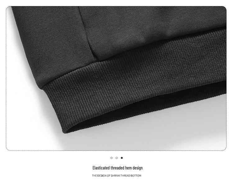 Tuta sportiva da uomo in pile stile coreano con maniche lunghe e pantaloni slim in cotone