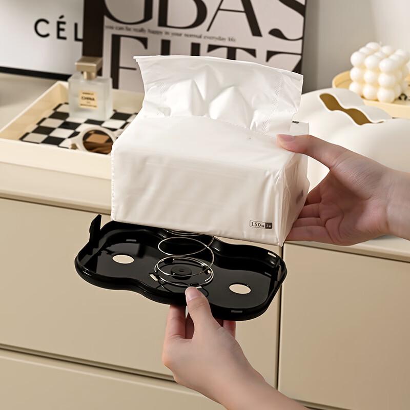 Cloud Tissue Box with Elastic Holder