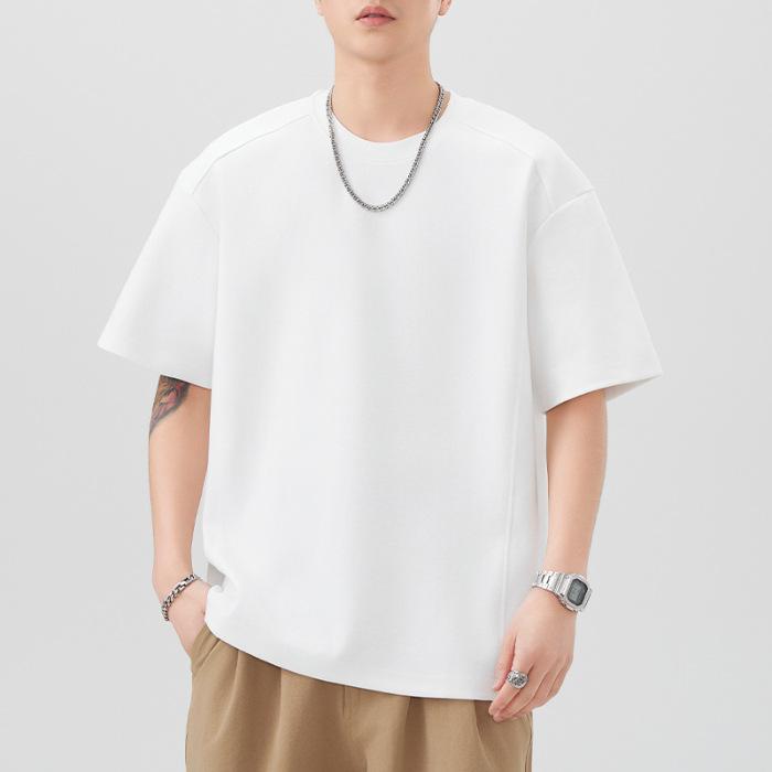 Short-sleeved T-shirt for Men's Summer New Loose T-shirt for Five-quarter Sleeves