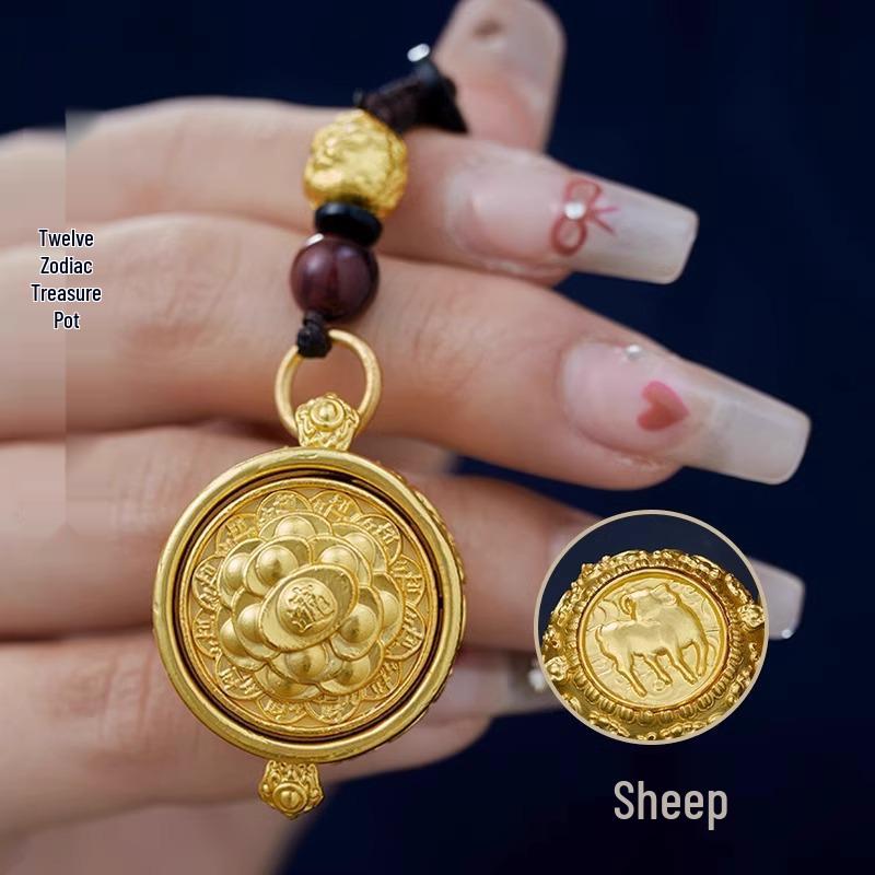 Obrotowe Zawieszki do Kluczy Zodiaku: Skarbonka Bogactwa i Wisiorki Urodzinowe