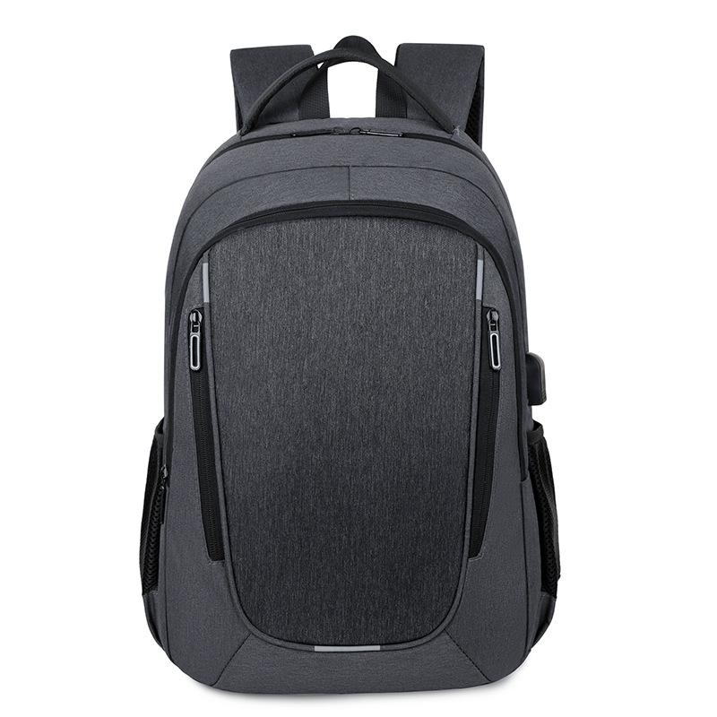 

Мужской деловой рюкзак многоцелевая сумка для компьютера деловой USB простой и модный рюкзак серый