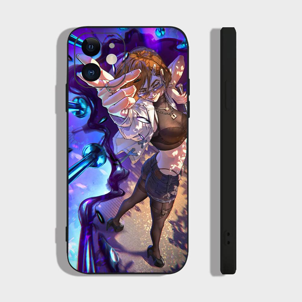 Kugisaki Nobara Anime Jujutsu Kaisen Phone Case For IPhone 17 Air 16 15 14 13 Pro Max 11 12 Black Silicone Cover