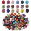 10pcs/bag Colorful Soft Pottery Clay Shamballa Beads Loose Beads For Jewelry Making DIY Necklace Bracelets Pendants Accessories