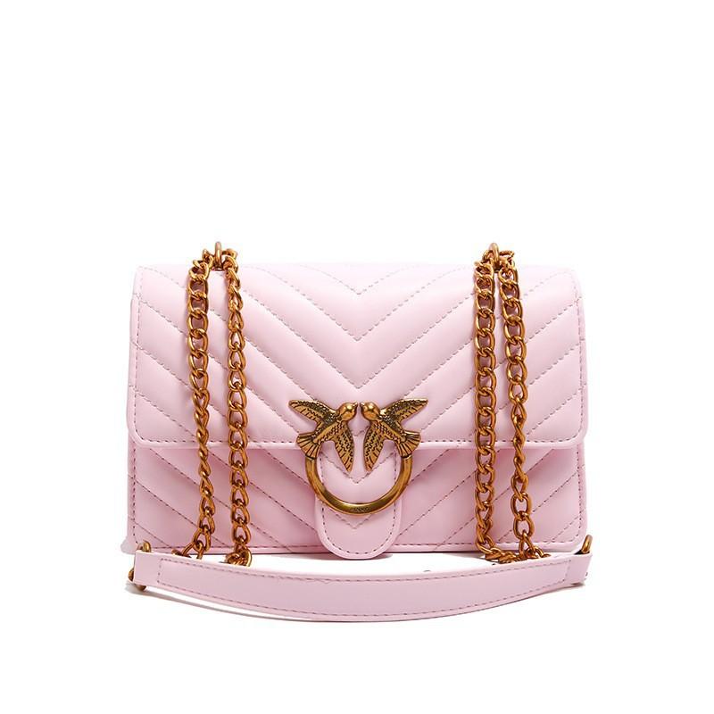 Modische Kette mit Gittermuster Kleine quadratische Tasche Modisch Hochwertig Einfach und Trendig Vielseitige Schulter-Handtasche Umhängetasche