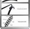 24-inch Half-Moon LED Beauty Lamp for Embroidery, Nail Art, Eyebrow & Eyelash Application - U-Shaped, Floor-Standing Eye Protection Fill Light