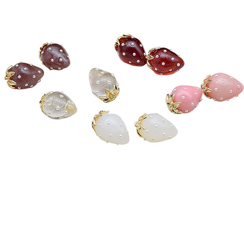 1 pieza Pendiente Bling Hecho a Mano Moda 3D Fresa Resina Colorida DIY Accesorios de Joyería Abalorios Tamaño Grande