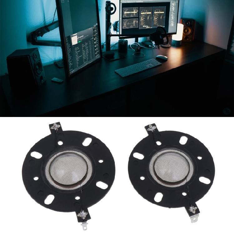 25.5mm Voice Coil Black Horn Tweeter Silk Diaphragm Film Treble Round Frame
