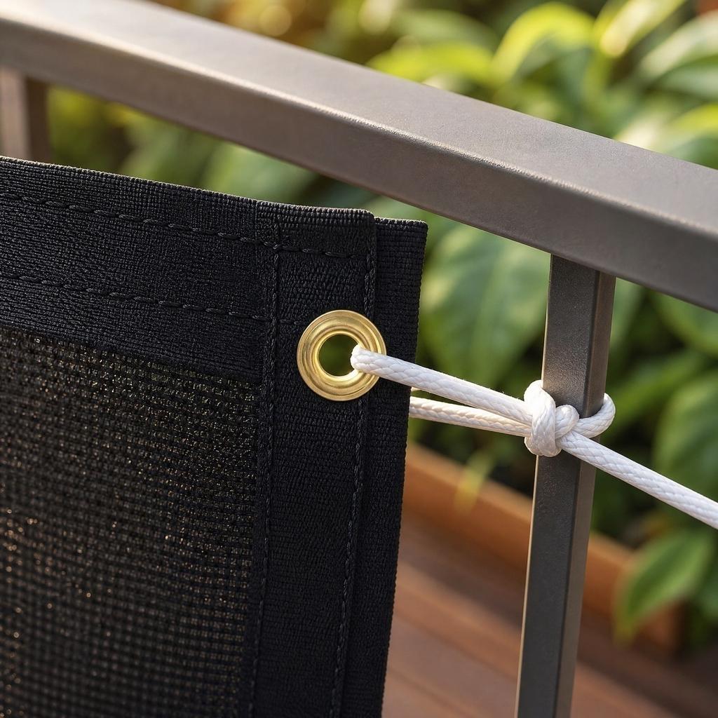 Balcony Privacy Screen Shade Net with Eyelets - 0.95m for Shade