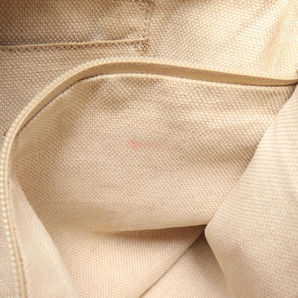 Used GUCCI GG canvas sherry line Shoulder Bag 337598 canvas leather Beige Brown Used Women