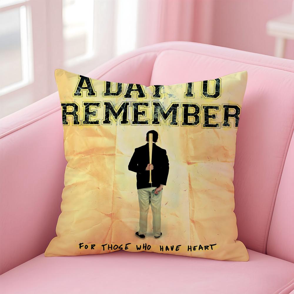 A-A Day to Remember Povlak na polštář Pohodlný oboustranný povlak na polštář Ideální do auta, na pohovku, do ložnice a nejen tam