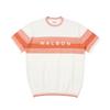 MALBON GOLF Gradient Short Sleeve Summer Knit Orange (Man)