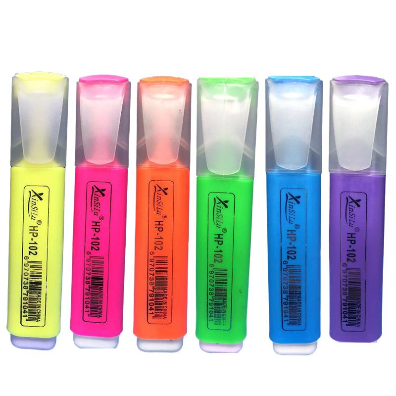 1/6Pcs Kawaii Cat Claw Pastel Color Highlighters Drawing Graffiti Art Markers Fluorescent Pen Cute Stationery School Supplies