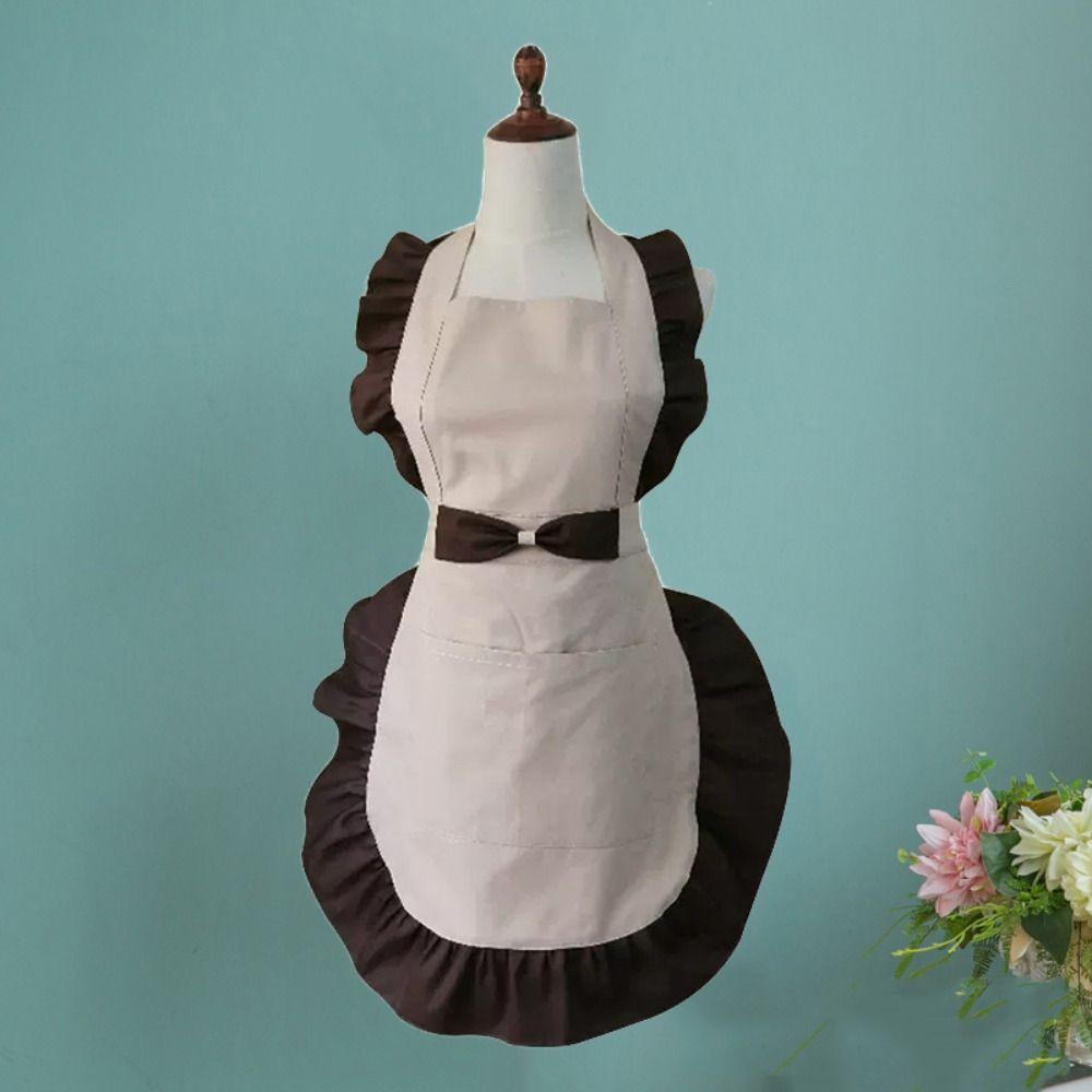 Stain Resistant Cooking Apron Wear-resistant Gardening Apron Lady Sleeveless Apron  Restaurant