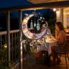 Outdoor Sun Catchers Moon Flower Window Decoration Acrylic Pendant Sunshine Catcher Ornament For Garden Home Room