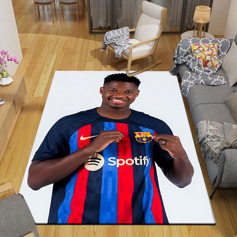 1pc Brazilian Football Legend Rug, Office Carpet Indoor Outdoor Entrance Doormat, Non-Slip Soft And Comfortable, Living Room. DT7070103