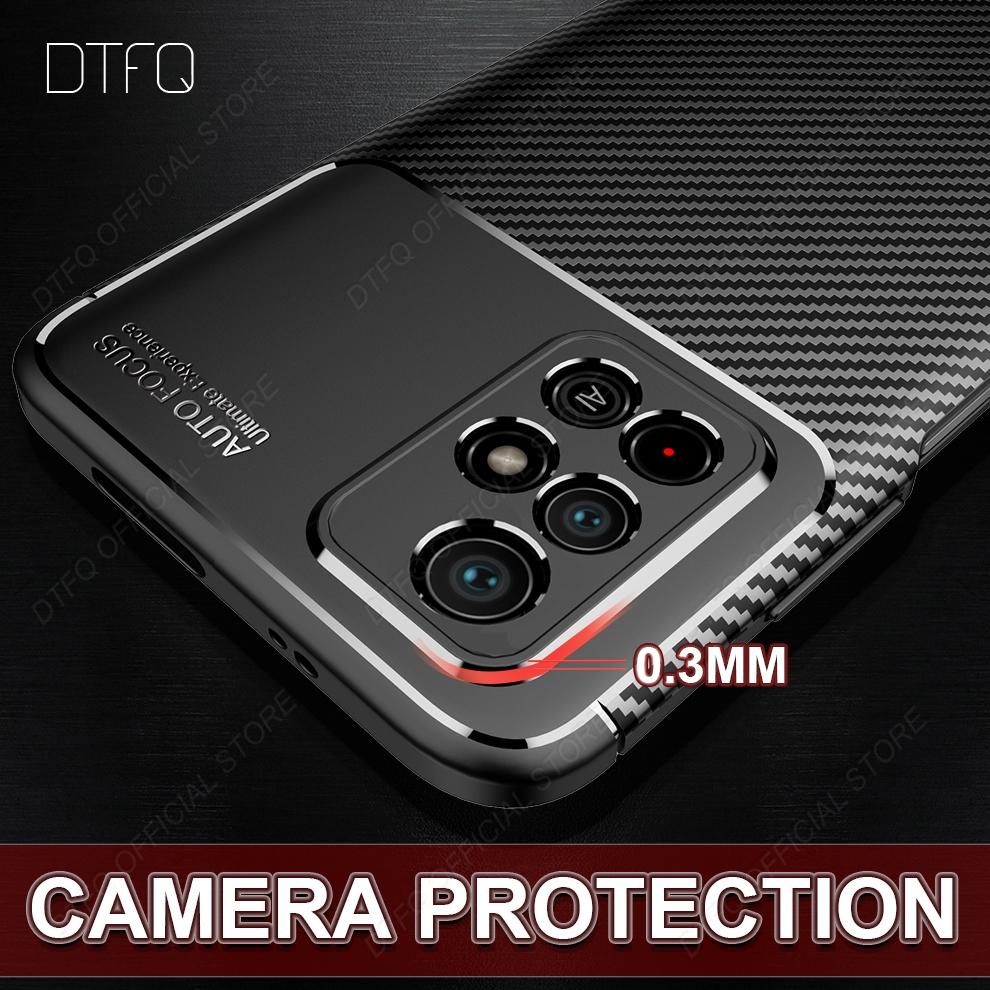 Pro pouzdro POCO M4 Pro Nárazuvzdorné pouzdro z uhlíkových vláken pro POCO X3 Pro Matte Funda Coque silikonové pouzdro pro POCO M4 Pro 5G POCO X4 Pro