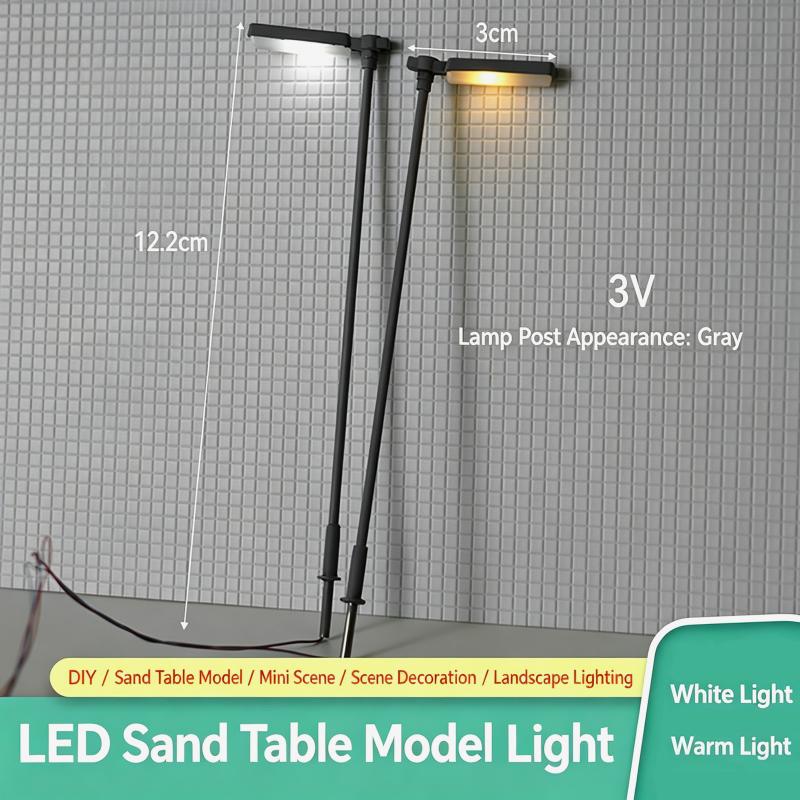 1/87 1/150 Scale Model Street Light 3V Single Head Led Lamp For Railway Train Lampost Miniature Scene Layout Decor 1Pcs