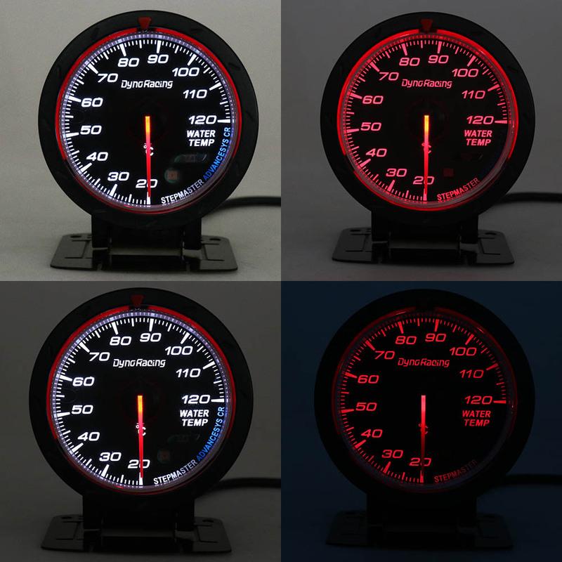 60MM Racing Car Water Temperature Gauge 20--120 C Dynoracing Water Temp Meter & Lighting Auto Water Temperature Gauge TT101469