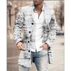 Spring New Men's Pocket Versatile Daily Retro Stand Up Collar Medium Long Woolen Coat Men's Casual Coat Men's Clothing