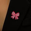 Red Ribbon Breast Cancer & AIDS Awareness Jewelry Set: Necklace, Nurse Bracelet, Badge