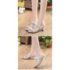 Summer Women Shoes High Heels Sandals Peep toe Ladies Shoes Brand Modern Black Silver Gold Square Heels 7cm Big Size 41