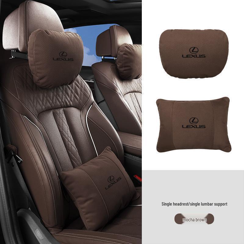 Compatible with Lexus suede seats, headrests, and lumbar supports (ES200, NX260, UX, RX300).