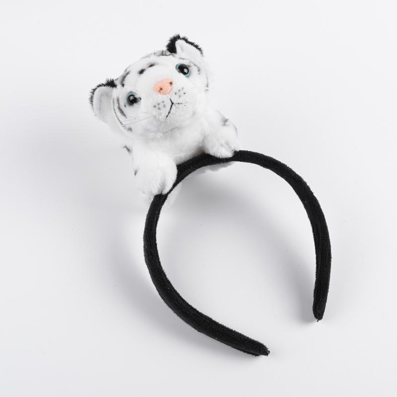 

Милая маленькая тигровая куколка, повязка на голову, мультяшный головной убор с животным, супер милая повязка на голову для фото и выступлений, лесная заколка для волос, девочка