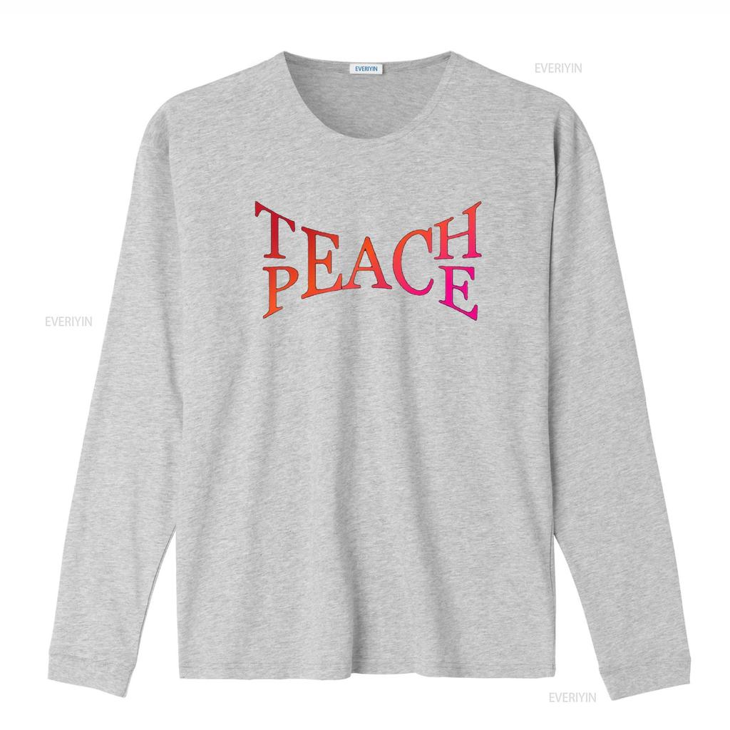 Teach Peace Tolerance Love Kindness Action Activist Hippie T Shirt vintage Washed Slightly Versatile Top For Everyday Wear Soft