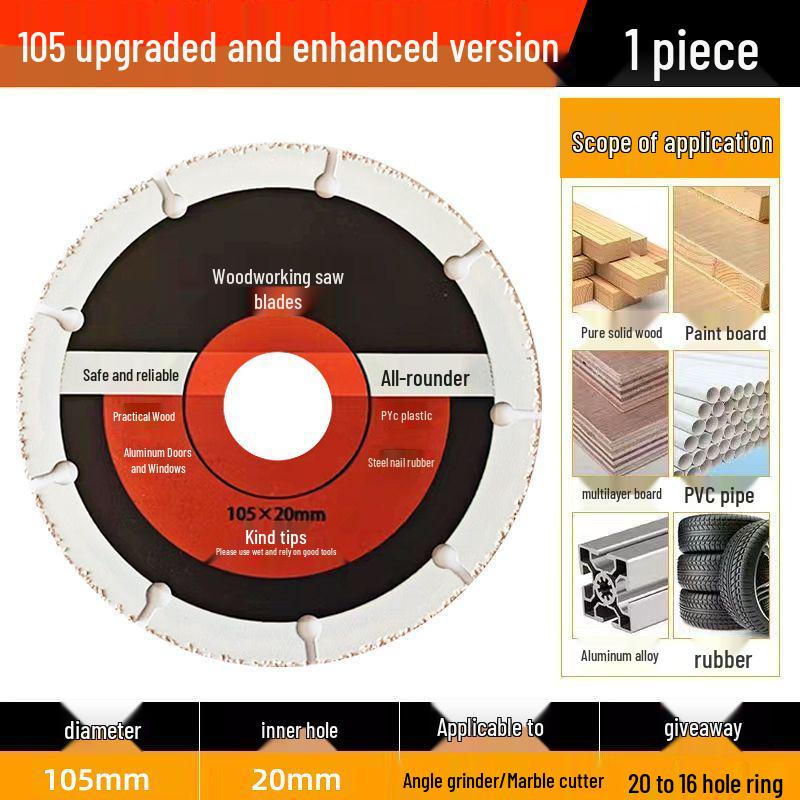Professional Grade Angle Grinder Cutting Disc for Wood, Aluminum, and PVC