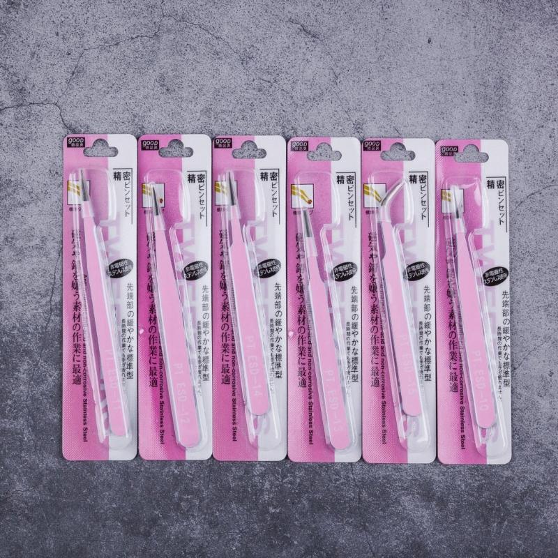 6 Pcs Anti-Static Stainless Steel Tweezers Electronics Tweezers Kit for Jewelry Crafts Electronics Picking Tools